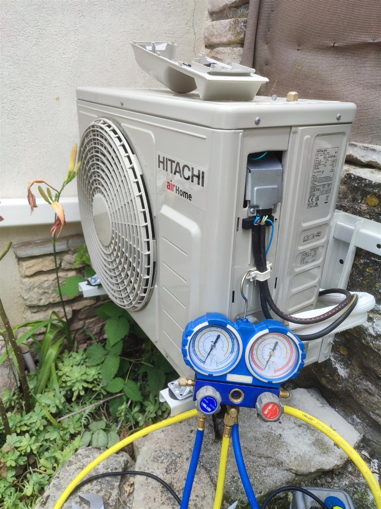 Pose d'une pompe à chaleur air eau à Alès